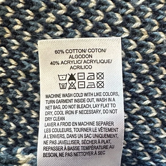 Lucky Southwest Patterned Sweater - Cream and Blue - Picture 5 of 5